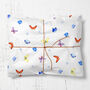 Butterfly Wrapping Paper Roll Or Folded, thumbnail 1 of 3