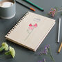 Personalised Birth Flower Wooden Notebook, thumbnail 1 of 4
