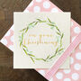 Gold Foiled Christening Card, thumbnail 1 of 5