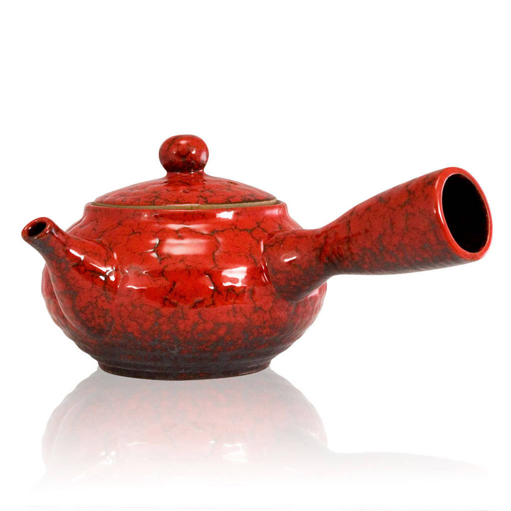 Red Jun Side Handle Ceramic Teapot By The Exotic Teapot