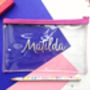 Personalised Clear Pencil Case In Choice Of Colours, thumbnail 2 of 4