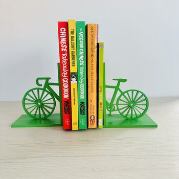 Red Cyclist Bike Art Bookends, 8 of 8