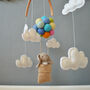 Bunny In A Basket Hot Air Balloon Rainbow Colours, thumbnail 6 of 9