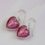 Murano Glass And Silver Heart Earring, thumbnail 12 of 12
