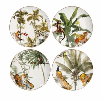 Set Of Four Jungle Plates, 2 of 6