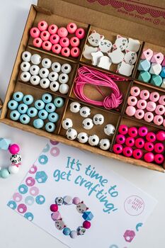 Personalised Kitten Wooden Bead Making Kit, 4 of 9