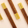 Personalized Wooden Chopstick Set – Christmas Gift, thumbnail 4 of 5