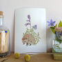 Hedgehog And Bluebell A5 Giclee Fine Art Print, thumbnail 6 of 12