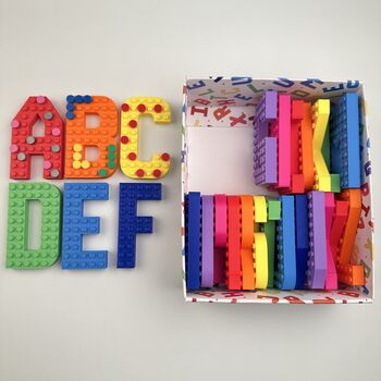 A Z Lego Compatible Alphabet Bricks, 3 of 6