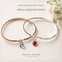 Love You To The Moon And Back Slim Brass Bangle Gift For Her, thumbnail 10 of 12