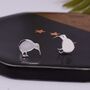 Sterling Silver Kiwi Bird Stud Earrings, thumbnail 5 of 12