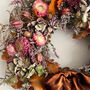 Autumn Dried Flower Wreath 'Bronte', thumbnail 12 of 12