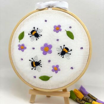 Beginners Embroidery Kit, Bees And Flowers, 8 of 9
