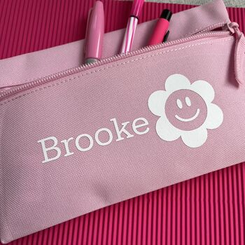 Personalised Stocking Filler Flower Pencil Case, 4 of 5