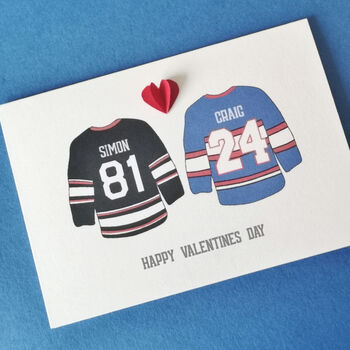 Heated Rivalry Style Personalised Valentine Card, 3 of 7