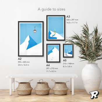 Minimal Custom Snowboard Poster, 7 of 7