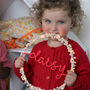 Personalised Pom Pom Fairy Light Hoop Gift For Girl, thumbnail 5 of 12
