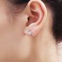 Sterling Silver Tiny Sparrow Bird Stud Earrings Earrings, thumbnail 4 of 12