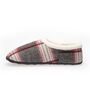 Jack Grey Red Herringbone Mens Slippers/Indoor Shoes, thumbnail 4 of 8