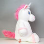 Personalised Monogram Unicorn Soft Toy, thumbnail 2 of 5