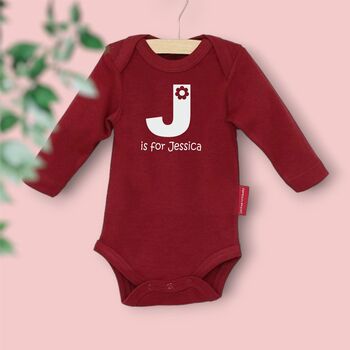 Personalised Alphabet Baby Body Vest, 6 of 11