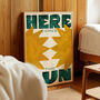 Here Comes The Sun Print, Hand Painted Wall Art, thumbnail 3 of 8