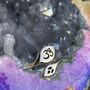 Sterling Silver Ohm Lotus Ring, thumbnail 2 of 8