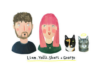 Personalised Illustrated Family Portrait, 3 of 11