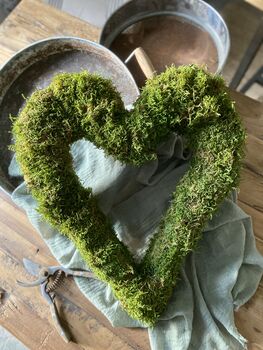Moss Heart Wreath Hanging, 7 of 11
