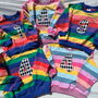 Circus Applique Initial/ Number Kids Rainbow Jumper, thumbnail 2 of 5