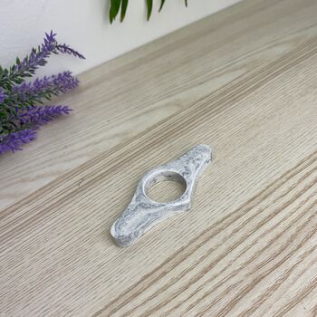 Grey Marbled Bookmark And Page Holder Giftset, 3 of 8