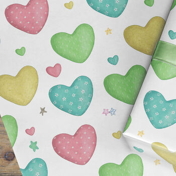 Valentines Day Heart Wrapping Paper Roll #324, 3 of 3
