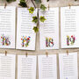 Wildflower Numbers Hanging Table Plan Cards, thumbnail 3 of 3