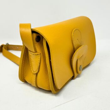 Noah Crossbody Wallet Bag Mini Shoulder Bag In Canary Yellow, 5 of 7