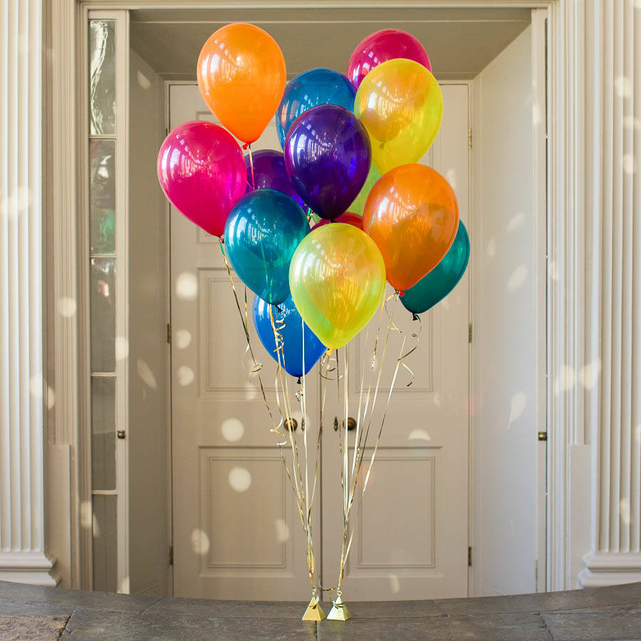 pack-of-14-jewel-rainbow-party-balloons-by-bubblegum-balloons-notonthehighstreet