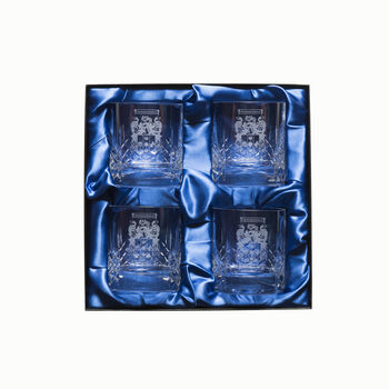 Personalised Whisky Glass With Family Coat Of Arms, 4 of 6