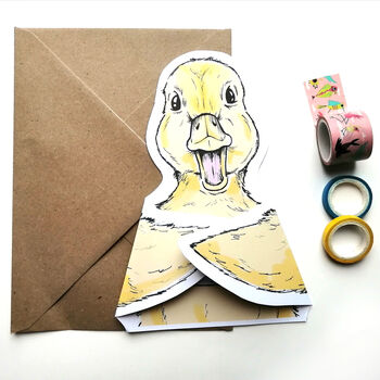 Cute Duckling 'You Quack Me Up' Card, 3 of 4