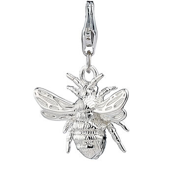 Sterling Silver Garden Bee Charm, 5 of 12