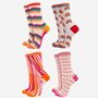 Rainbow Multi Bamboo Socks Christmas Gift Set Four Pack, thumbnail 2 of 3