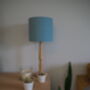 Honeycomb Pattern Lampshade In Cornflower Blue, thumbnail 5 of 5