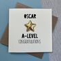 Personalised Name A Level Congratulations Card, thumbnail 1 of 3