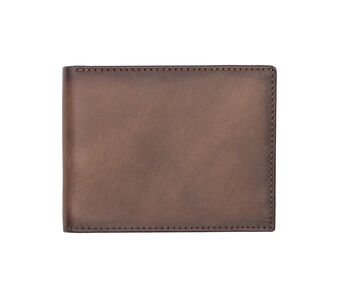 Personalised Brown English Leather Card Wallet Gift, 3 of 8