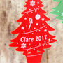 Personalised Acrylic Tree Christmas Tree Decoration, thumbnail 2 of 3