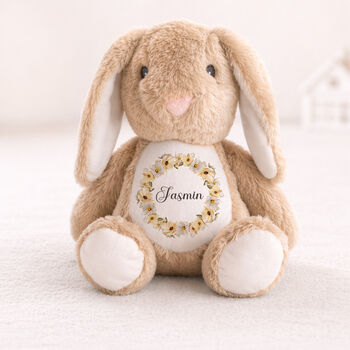 Personalised Baby Bunny Soft Toy Gift, 7 of 10