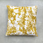 Everly Linen Cushion Mustard Yellow, thumbnail 1 of 6