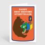 Best Daddy Bear Storyteller Birthday Fathers Day Card, thumbnail 2 of 2