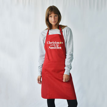 'Christmas With The…' Personalised Apron, 3 of 9