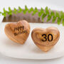 A Little 30th Birthday Hug Token, Olive Wood Heart, thumbnail 1 of 8