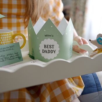 Personalised Best Daddy Adventure Crown For Father's Day, 6 of 12