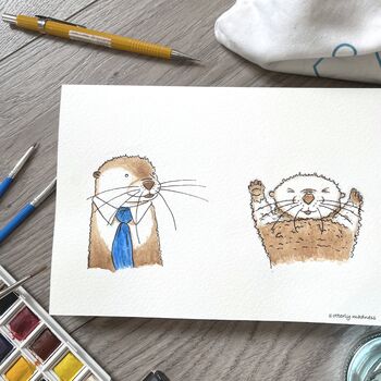 Giclee Print Of An Otter, 2 of 5